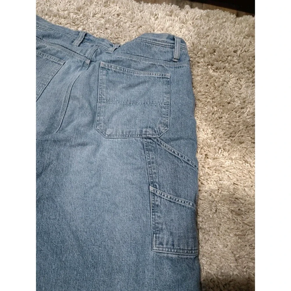 Vintage Faded Glory Fleece Lined Carpenter Pants Men Size 42 x 30 Outdoors Farm - Picture 4 of 7